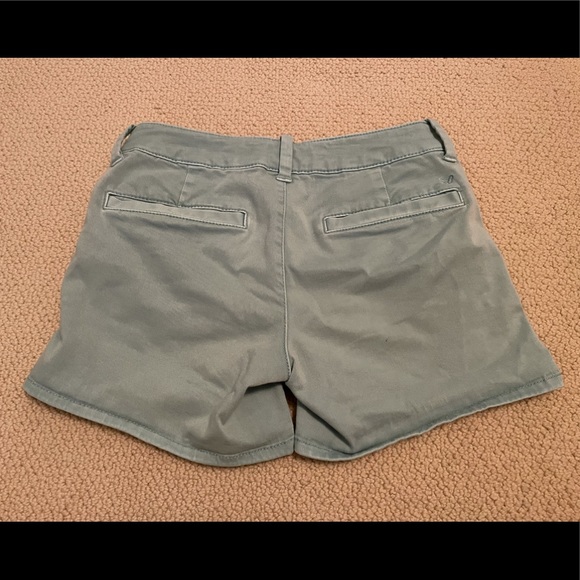 American Eagle sage green midi twill shorts - Picture 2 of 6